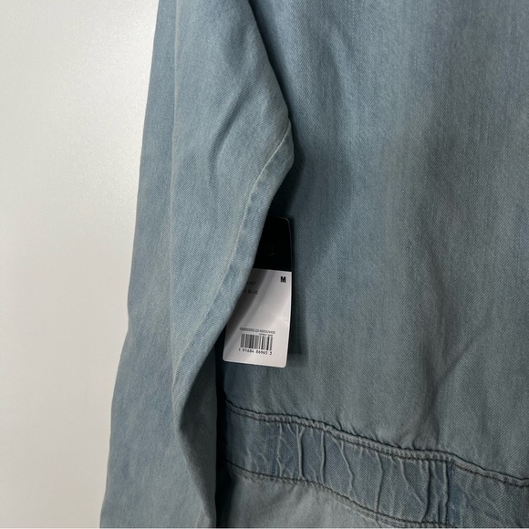 Lee Coveralls Jumpsuit Union All Denim Jeans Light Wash Long Sleeve Distressed M - Picture 12 of 16